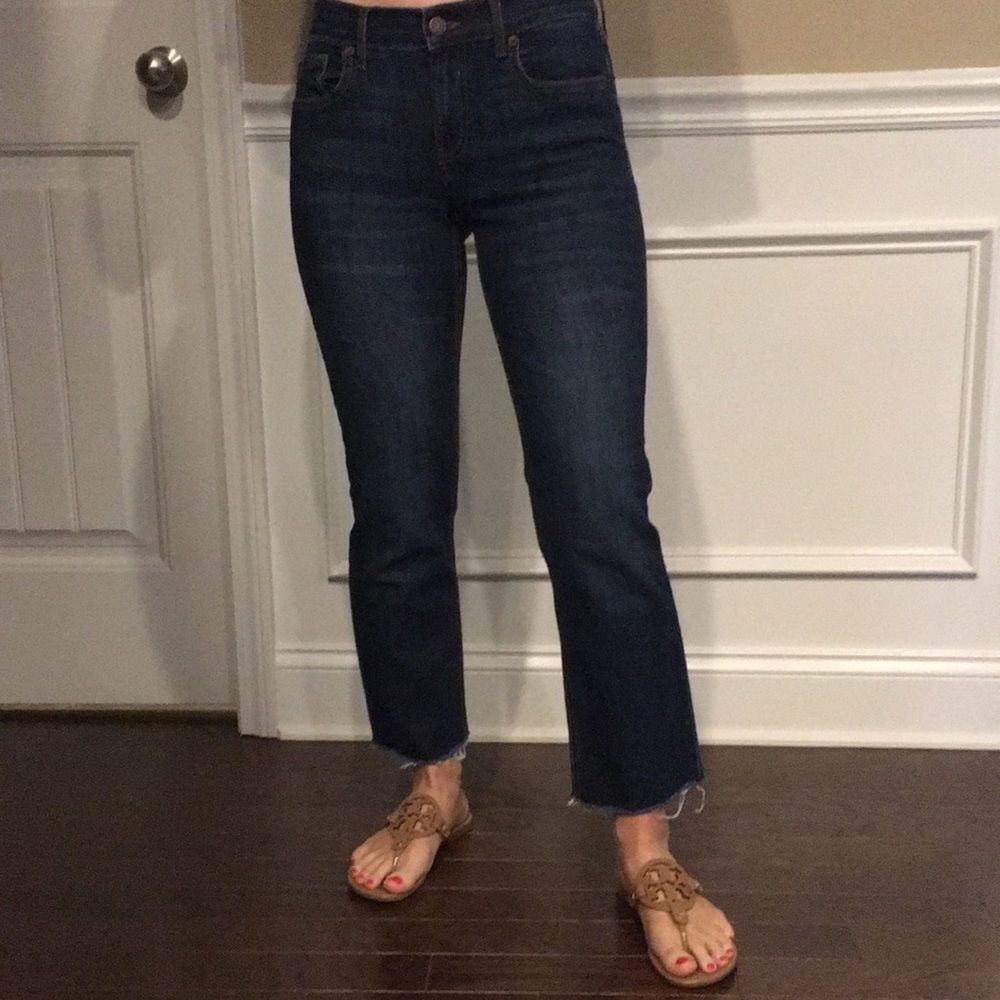 Old Navy Kick Flare Cropped Jeans, Size 0